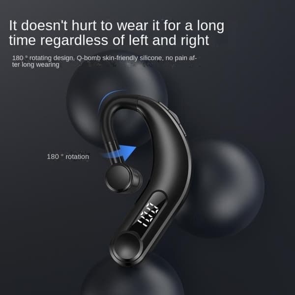 Bluetooth ørestykke forretningshodesett HVIT White