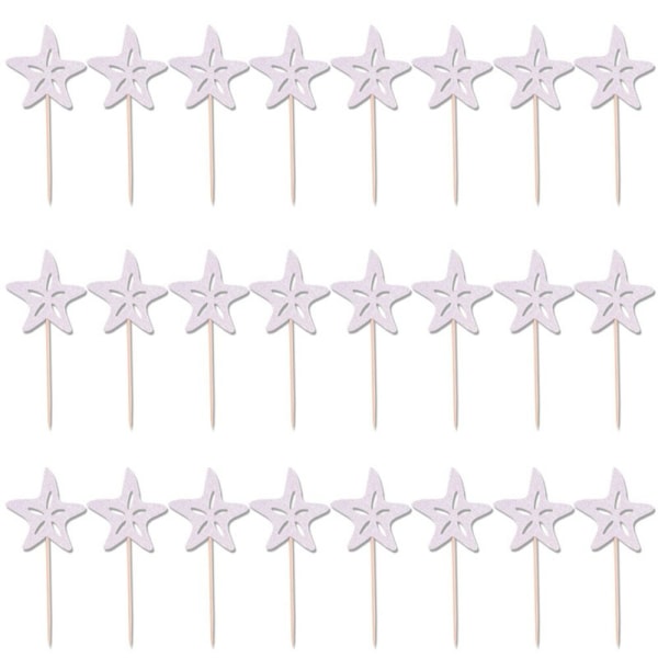 24st Cupcake Topper Tårta Topp Flagga SJÄLANSJÖSTJÄRNA Starfish