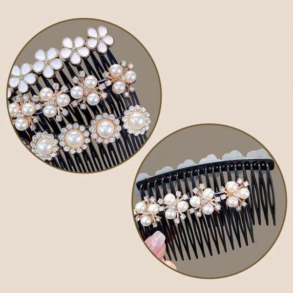 Pearl Hair Comb Broken Hair -kampa STYLE 2 STYLE 2 Style 2