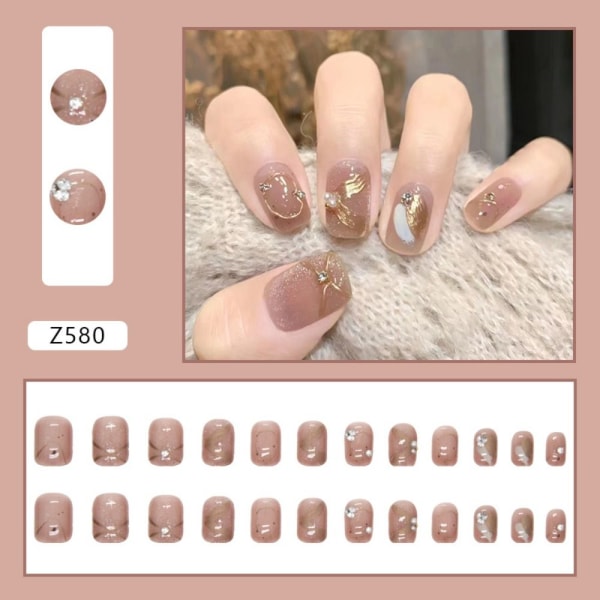 24stk False Nails Short Square W330 W330 W330