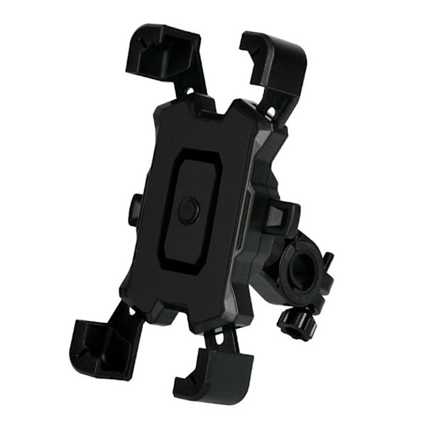 Motorcykeltelefonhållare Stativ Cykel Mobiltelefonhållare SVART Black For Handlebar-For Handlebar