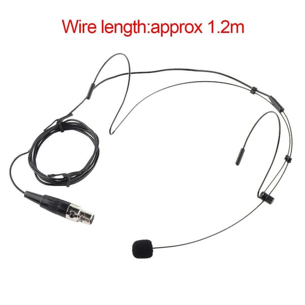 Hovedbåret headset mikrofon SORT black