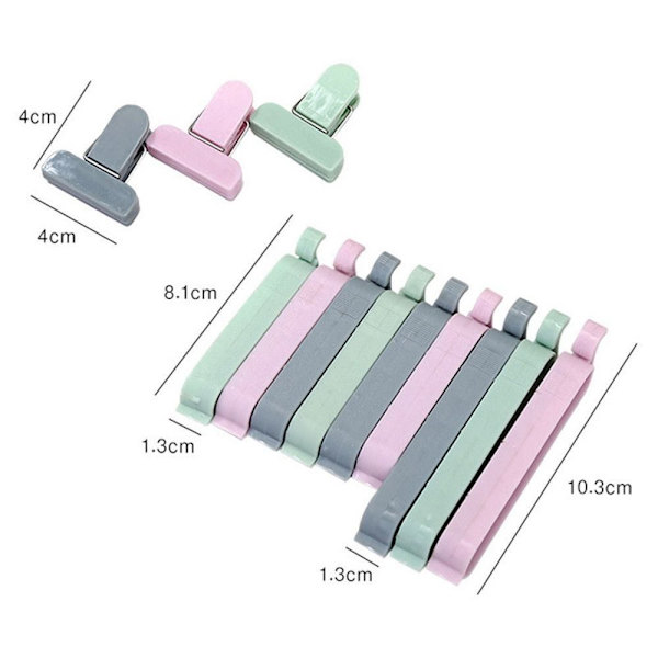 24stk Poseklips Vakuumforseglingsklemme Snackforseglingsklemme 24Pcs