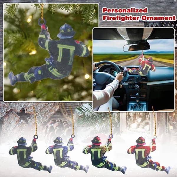 2st Firefighter Pendant Bilhänge Nyckelring A A A