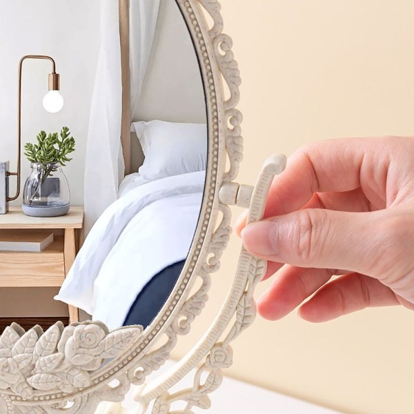 Dubbelsidig spegel Makeup Mirror Desktop Mirror