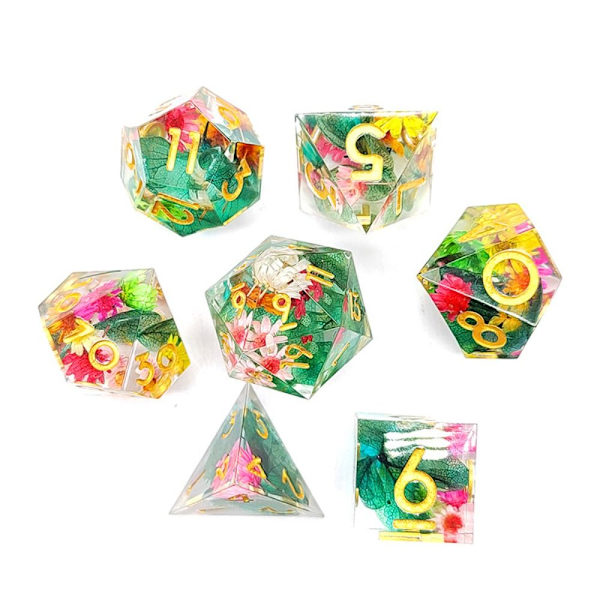 7 STK Resin Dragon Eye Terning Halloween Longan Terning 5 5 5