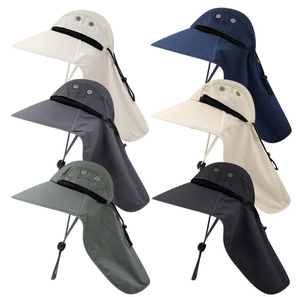 Sommer Solhatt Camping Vandring Cap SORT black