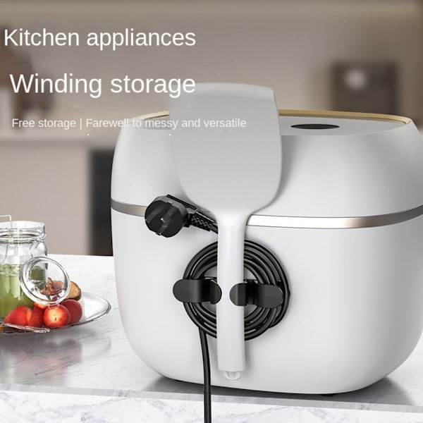 Sladdvindare Organizer Spoleupprullare VIT White