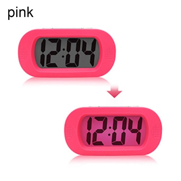 Alarm Snooze Klokke Elektronisk Klokke ROSA pink