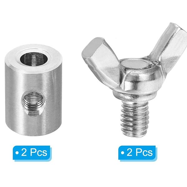 2 Stk Sommerfuglespænde Wire Reb Clips 2 STK 2pcs