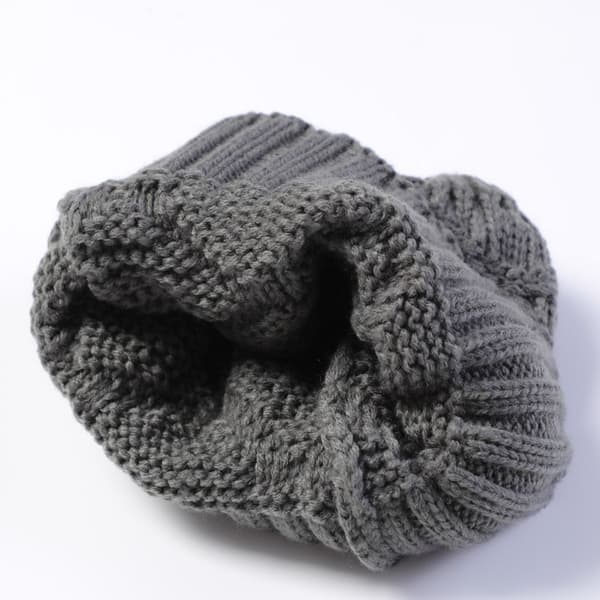 Høreværn Hat Strikket Pullover Hat KHAKI khaki