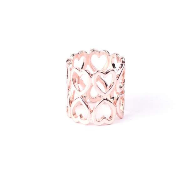 6ST Halsduksknapp Silver Färg ROSE GULD rose gold