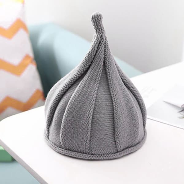 Barn Vinterluer Baby Beanie Cap GRÅ grey