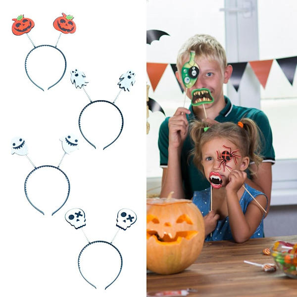 3st Halloween-hårband Pumpkin Head Hoop 01 01 01