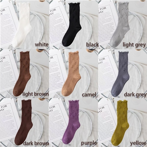 Broken Hole Bomullsstrumpor Beggar Pile Socks CAMEL camel
