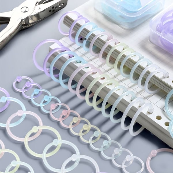 Ringbind Albums Circle HVID 25MM-10STK 25MM-10STK White 25mm-10PCS-25mm-10PCS