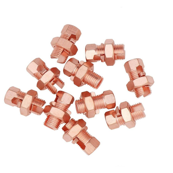 4 st Split Bolt Connector Koppar