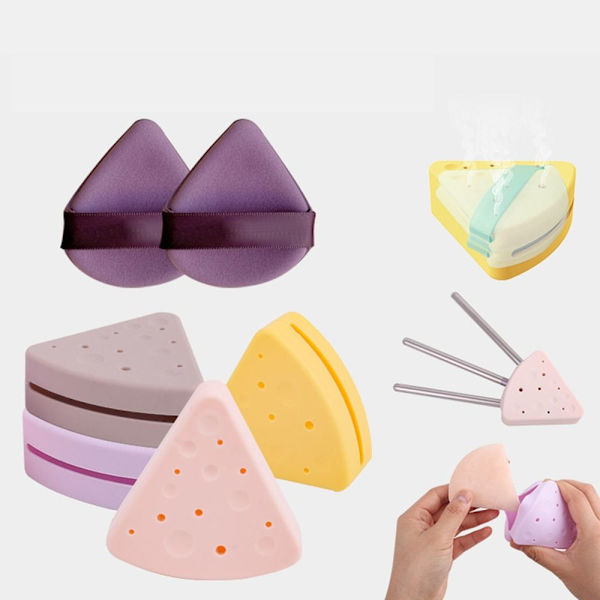 Powder Puff Opbevaringspose Vaskbar LILLA Purple