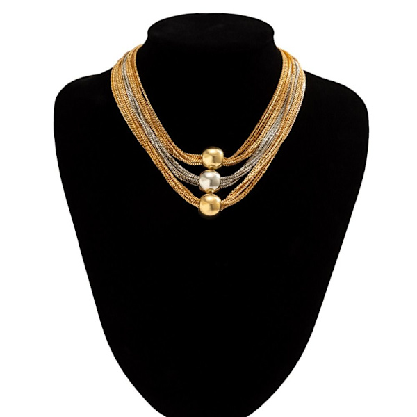Chunky Choker Halskæde Chunky Chain Halskæde MULTICOLOR Multicolor