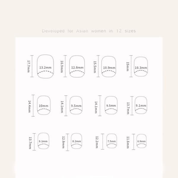 24 stk False Nails Short Square W554 W554 W554