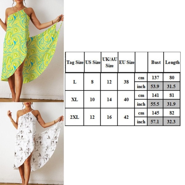 Bikini Cover Up långa klänningar 2XLTYPE 2 TYPE 2 2XL