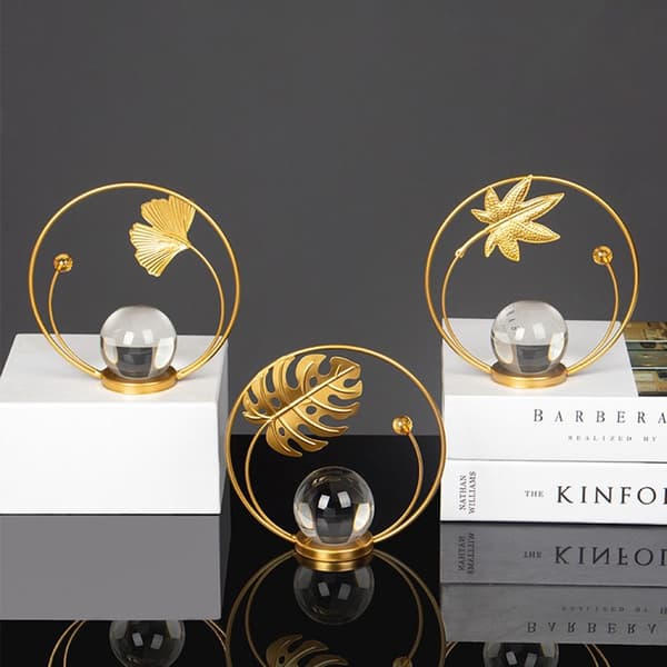 Turtle Back Leaf Display Holder Crystal Ball Basse 1 1 1