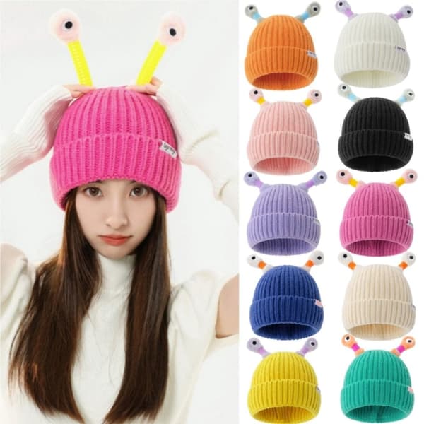 Stickade Mössor Beanie Mössa LJUSROSA light pink