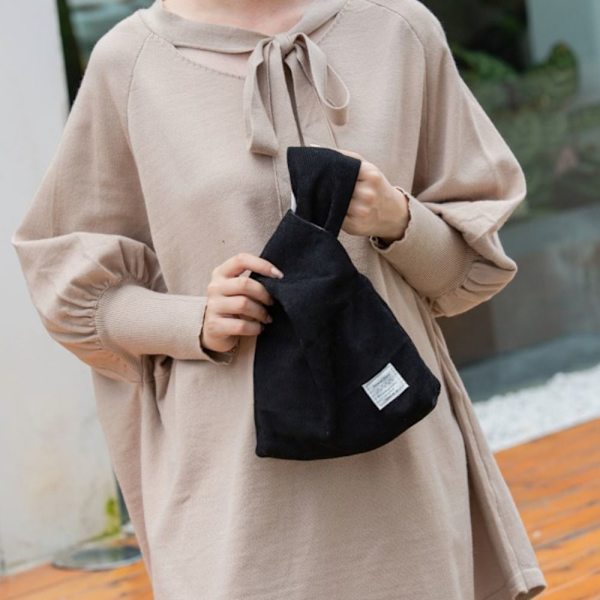 Knot Wrist Bag Håndtaske SORT black