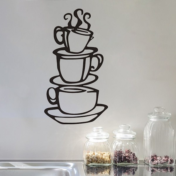 Kaffe Vægdekoration Vægophæng jern Værelse Vægdekoration