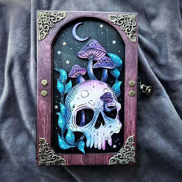 Skull Hidden Key Journal Keepsake Memory Journal 01 01 01