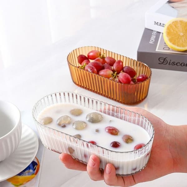 Fruktfat Snacksplate TRANSPARENT Transparent