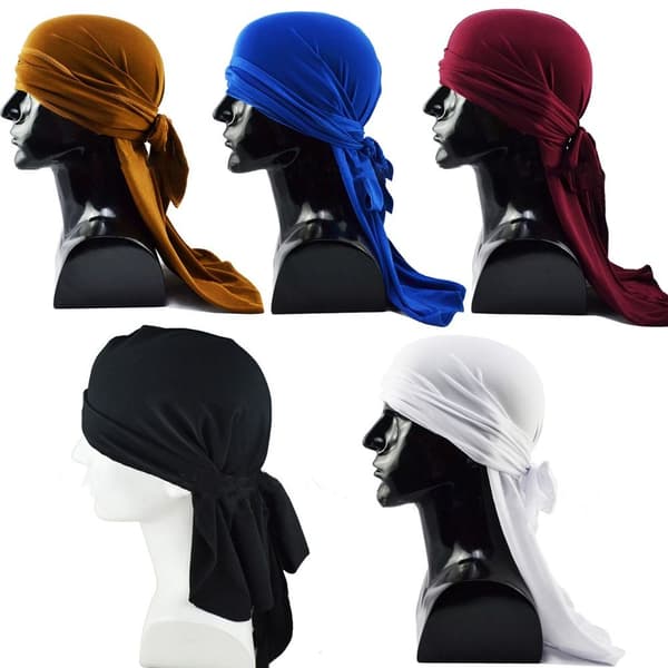 Hodeskjerf Tåhette Long Tail Hat BLÅ blue