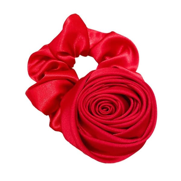 3ST Rose Hårrep Blomma Hårring RÖD red