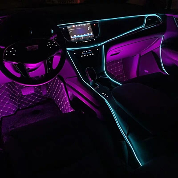5M Car Atmosphere Lamp Cold Light Line ICE BLUE Ice Blue