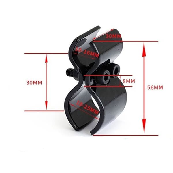 2 Sæt Bracket Barrel Mount Holder Lommelygteholder 2Sets