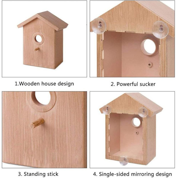 Bird Nests Imukuppi Näkyvä Bird Home -lintutalo 1PC
