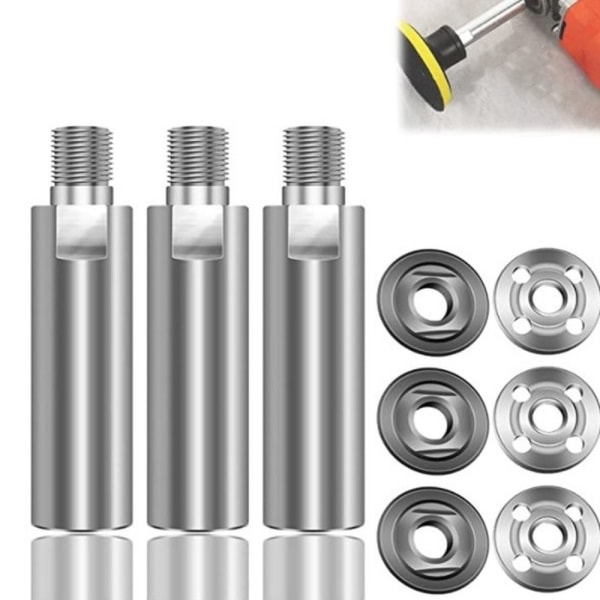 Gjengeadapter forlengelsesstang vinkelsliperbits forlengelsesaksel 1 set for M10