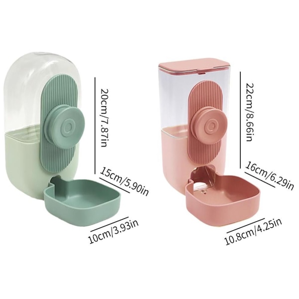 Katt Hund Hängande Vattendispenser Fast Hängande Vattenkokare GRÖN green waterer-waterer