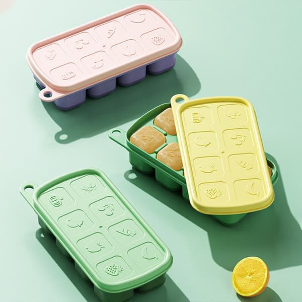 Ice Cube bricka med lock Ice Boll ROSA pink
