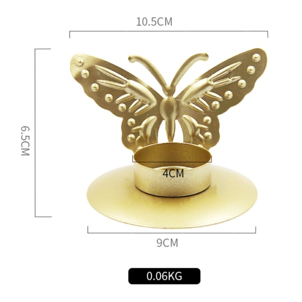 Golden Butterfly Ljusstake Ljusstake Ljus Cup