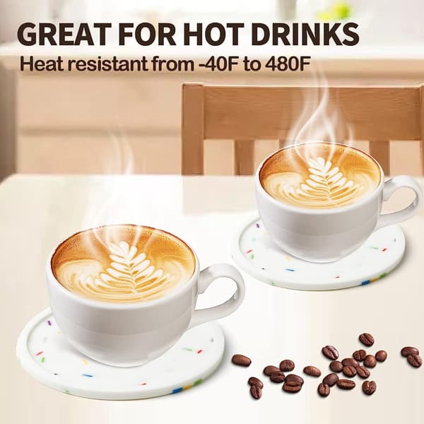 8 Stk Noctilucent Drink Coasters Silikon Coasters Circular