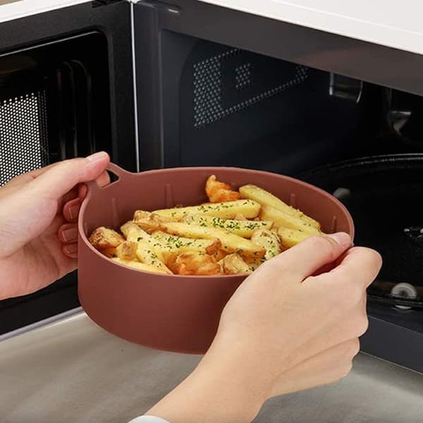 Airfryer Silikonform AirFryer Tilbehør GRÅ 16CM