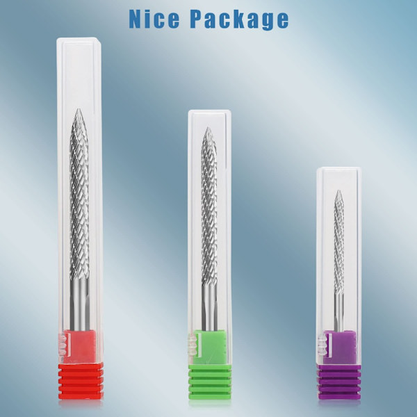 3 STK Carbide Burr Cutter Drill Bit Wire Cutter Dekkreparasjon