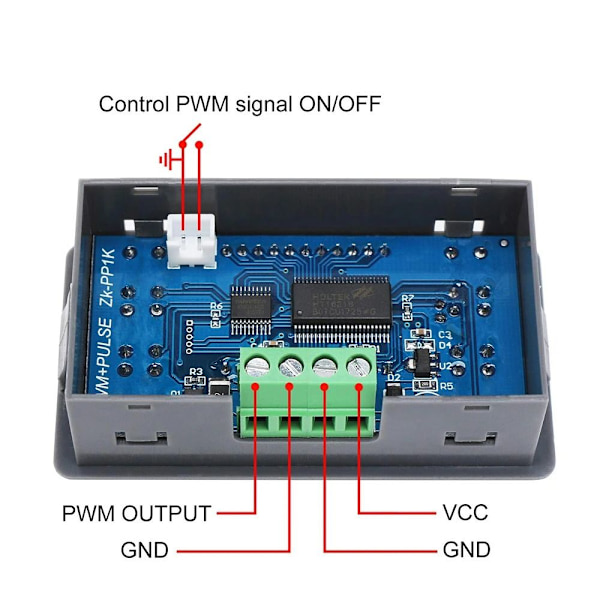 Dual Mode signaaligeneraattori LCD PWM Square Wave Generator