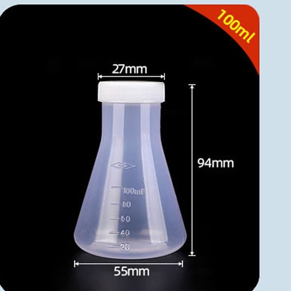 2stk Labbeger Graduated Beger Conical Flask