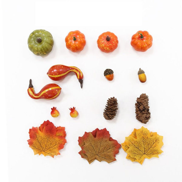 42/46/50 kpl Simulaatio Kurpitsasetit Happy Halloween Decoration 42pcs