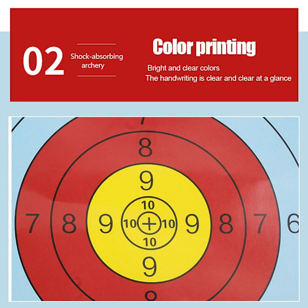 20st Bågskyttemål Papper Bågpil Måltavlor Target Practice