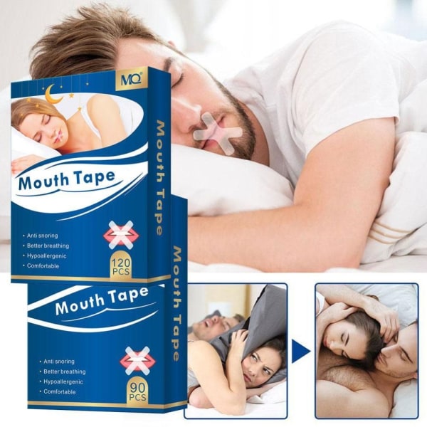 Søvnstrimmel munntape Anti-snorke munnklistremerke 120 STK 120 STK 120pcs