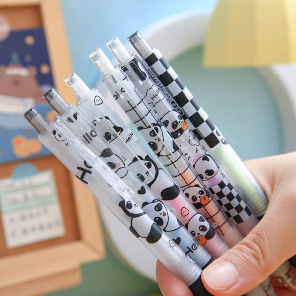 6 kpl söpöjä kyniä Novelty kynät Novelty Cute mustekynät