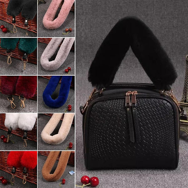 Väska Strap Handväska Axelrem GRÅ Grey